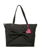 Steve Madden Active Betsey Nylon Bow Tote Black