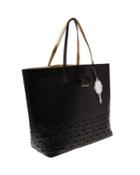 Steve Madden Laser Tag Bag In Bag Tote Black