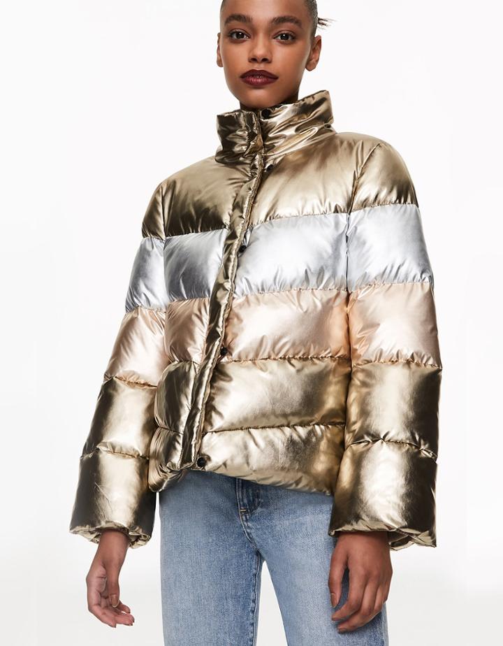 Betseyjohnson Betseys Best Puffer Jacket Gold