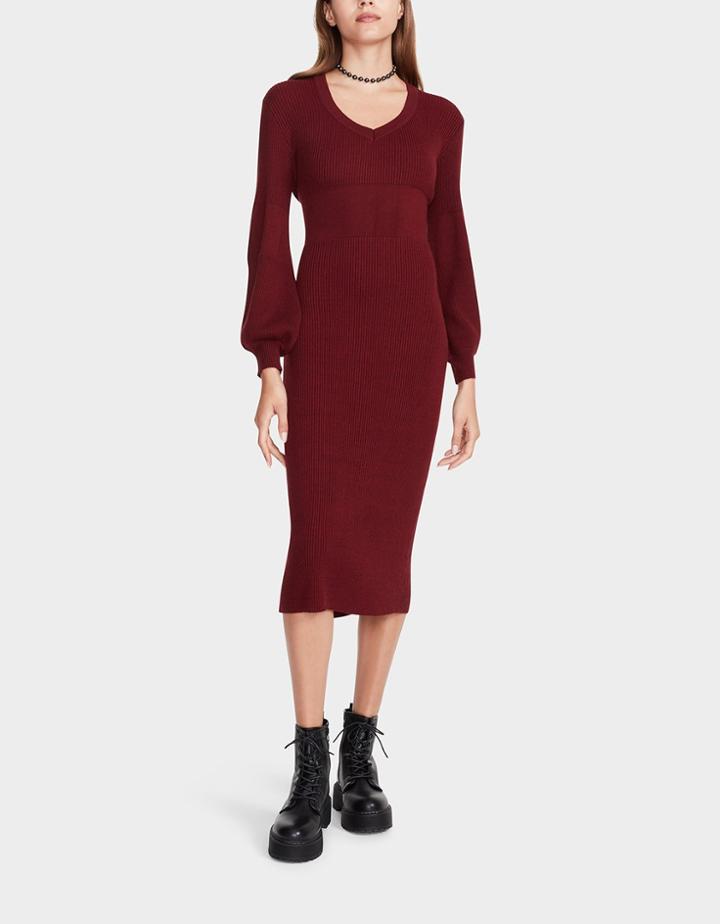 Betseyjohnson Leading Lady Sweater Dress Wine