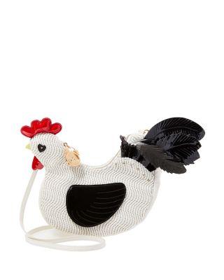 Steve Madden Kitsch Wing Man Crossbody Black/white