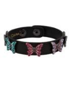 Steve Madden Lovin Leather Butterfly Bracelet Multi