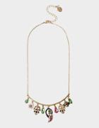 Betseyjohnson Welcome To The Jungle Shaky Necklace Pink