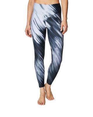 Steve Madden Printed Side Pintuck Legging Black