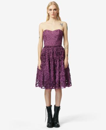 Betseyjohnson Bj Vintage Loving The Lace Dress Magenta