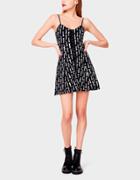 Betseyjohnson Betseys Vintage Inspired Fit And Flair Dress Black Multi