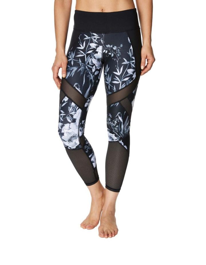 Betseyjohnson Mixed Media Patchwork Legging Black-white