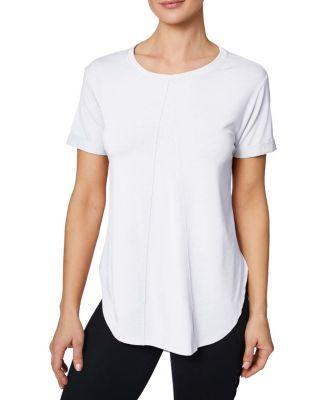 Steve Madden Draped Open Back Tee White