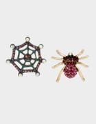 Betseyjohnson And Boo To You Spider Earrings Multi