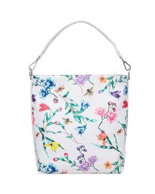 Steve Madden Organical Botanical Tote White Multi