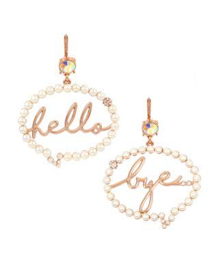Steve Madden Not Your Babe Bye Bubble Earrings Ivory