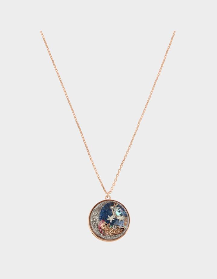 Betseyjohnson Get Your Wings Shaky Moon Pendant Blush