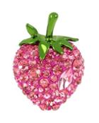 Steve Madden Fruity Petals Strawberry Ring Pink