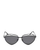 Steve Madden You Stole My Heart Sunglasses Gold