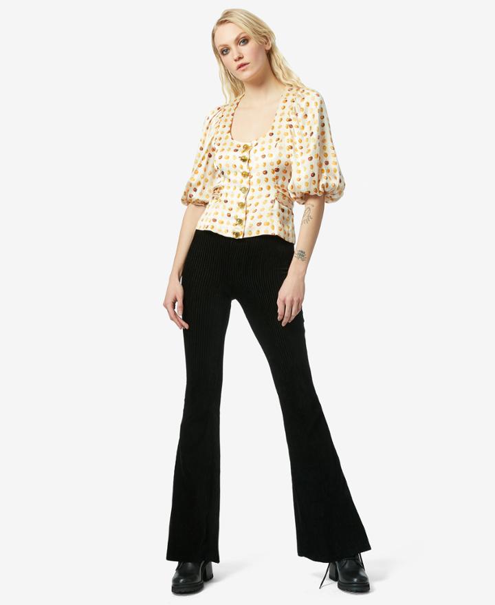 Betseyjohnson Bj Vintage Blousant Sleeve Top Multi