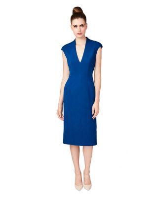 Steve Madden Bold Shoulder Dress Blue