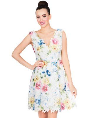Steve Madden Painterly Floral Dress Multi
