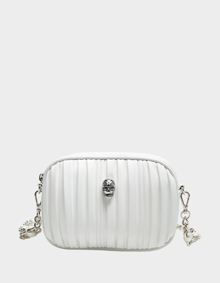 Betseyjohnson Pretty Plisse Crossbody White