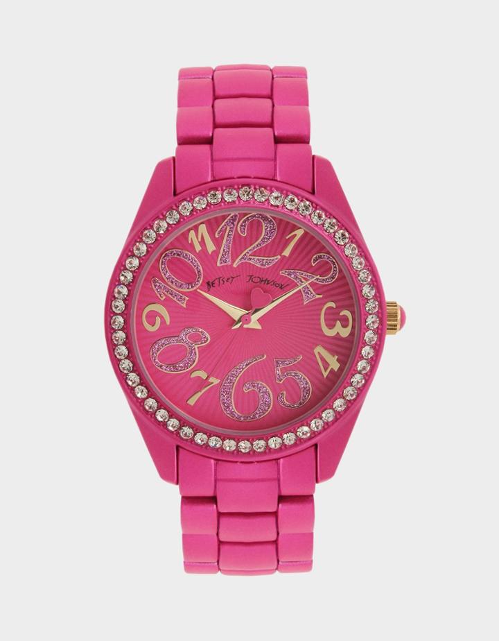 Betseyjohnson Technospirit Watch Fuschia Fab