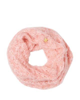 Steve Madden Fuzzy Wuzzy Infinity Scarf Blush