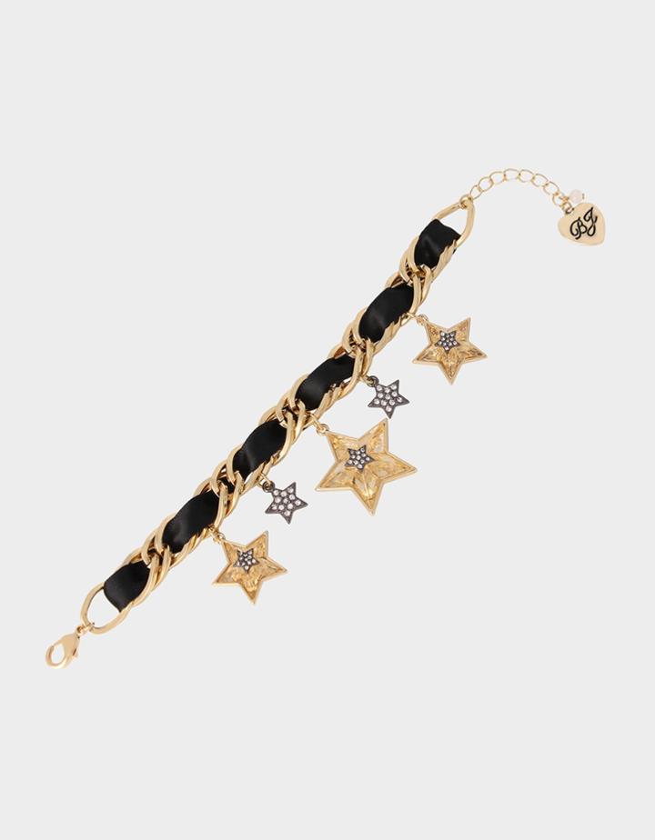 Betseyjohnson Celestial Punk Star Charm Bracelet Crystal