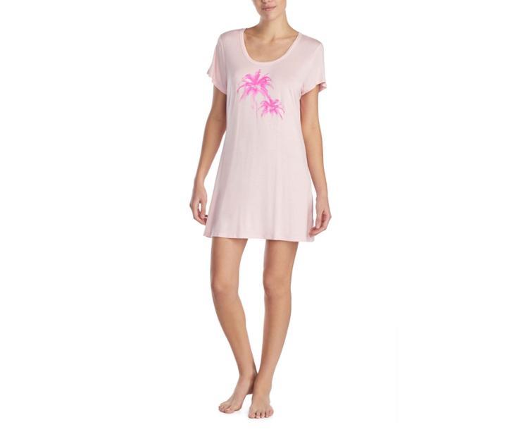 Betseyjohnson Tropical Vibes Graphic Tunic Pink