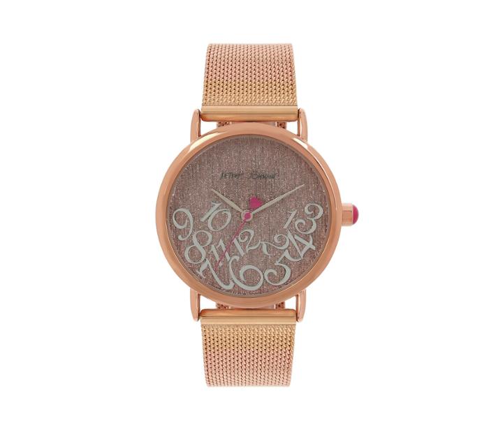 Betseyjohnson Falling For Mesh Rose Gold Watch Rose Gold