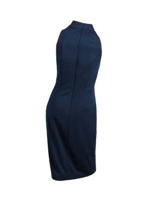 Steve Madden Halter Illusion Dress Navy