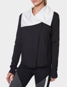 Betseyjohnson Drape Collar Assymetric Jacket Black-white