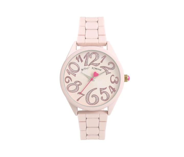 Betseyjohnson Powder Puff Pink Watch Pink