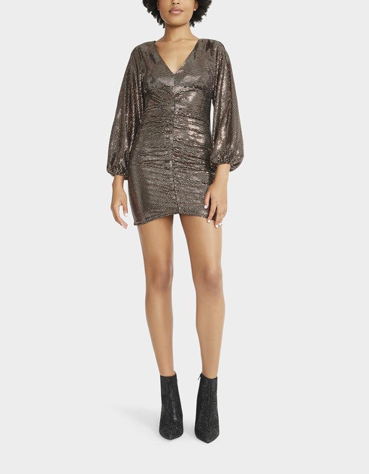 Betseyjohnson Be Dramatic Mini Dress Bronze