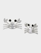 Betseyjohnson Sealife Crab Stud Earrings Crystal