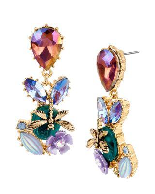 Steve Madden Spring Ahead Cluster Earrings Multi
