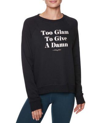 Steve Madden Too Glam Sweatshirt Black