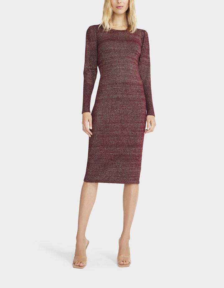 Betseyjohnson Sparkle A Bit Sweater Dress Burgundy