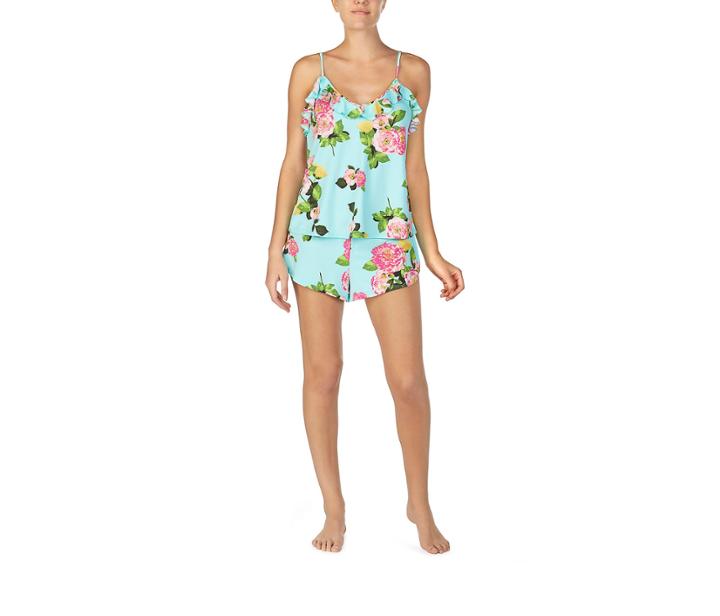 Betseyjohnson For The Frill Of It Slinky Short Set Floral