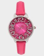 Betseyjohnson Round And Round Watch Pink