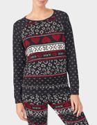 Betseyjohnson Betseys Holiday Party Pullover Black Multi