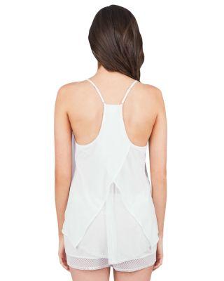 Steve Madden Destination Wedding Chiffon Short Set White