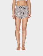 Betseyjohnson Camo Zebra Print Stretch Woven Short Beige