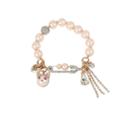 Betseyjohnson Little Angels Cat Bracelet Pink