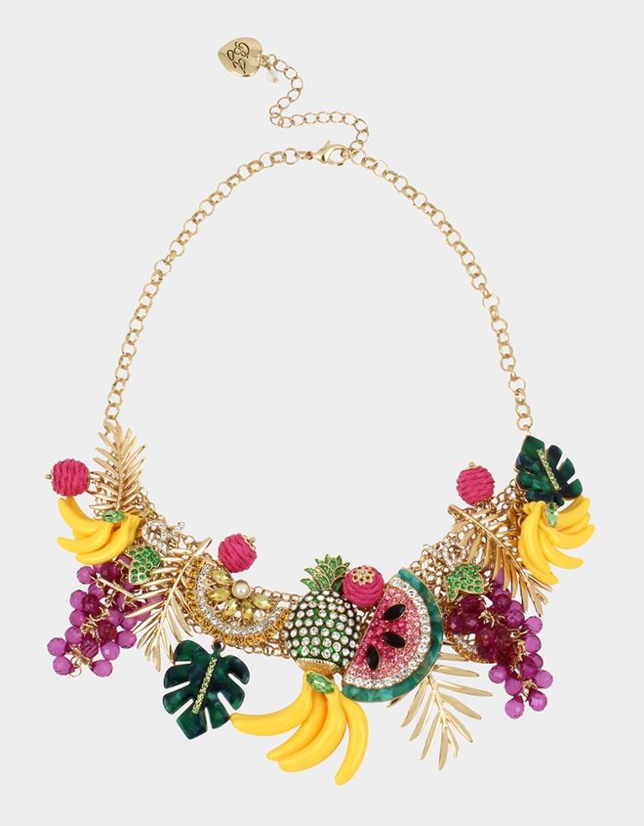 Betseyjohnson Stay Wild Statement Necklace Multi