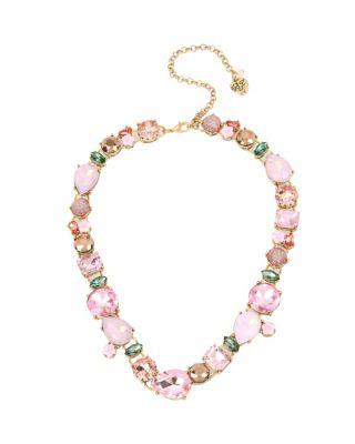 Steve Madden Marie Antoinette Multi Stone Collar Necklace Multi