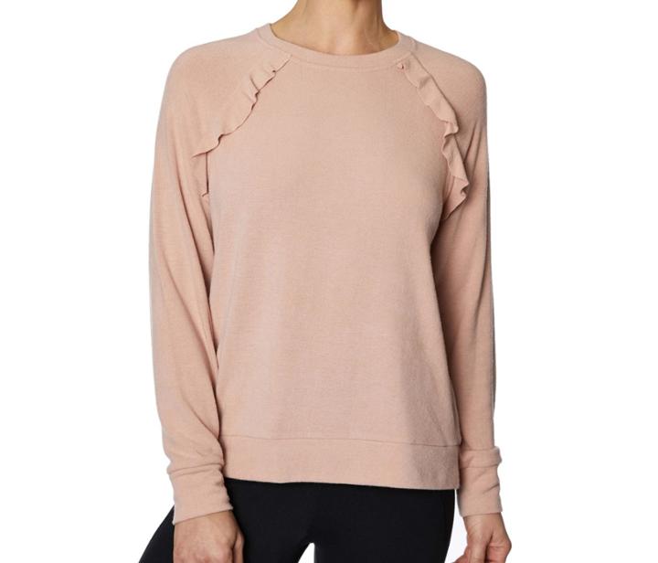 Betseyjohnson Ruffled Raglan Pullover Blush