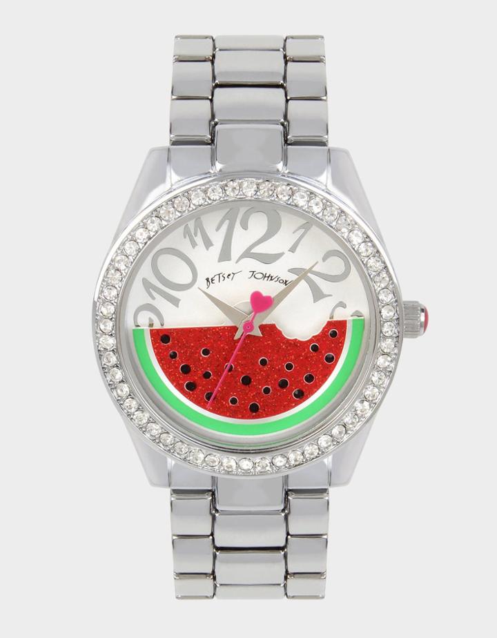 Betseyjohnson Waiting For Watermelon Watch Silver