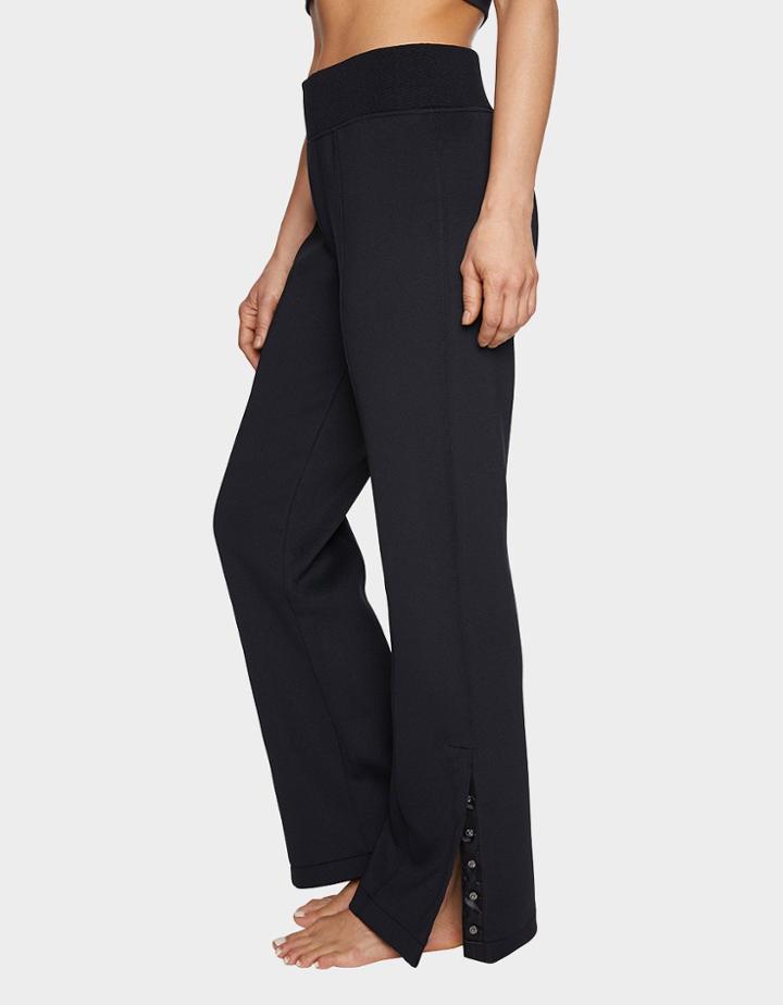 Betseyjohnson Wide Leg Snap Track Pant Black