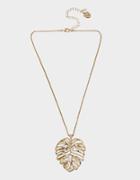 Betseyjohnson Welcome To The Jungle Leaf Pendant Pink