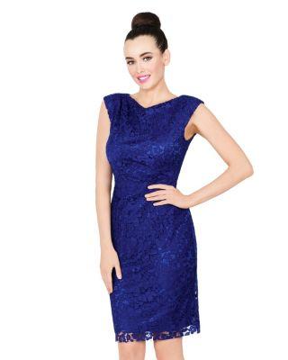 Steve Madden Midnight Lace Dress Blue