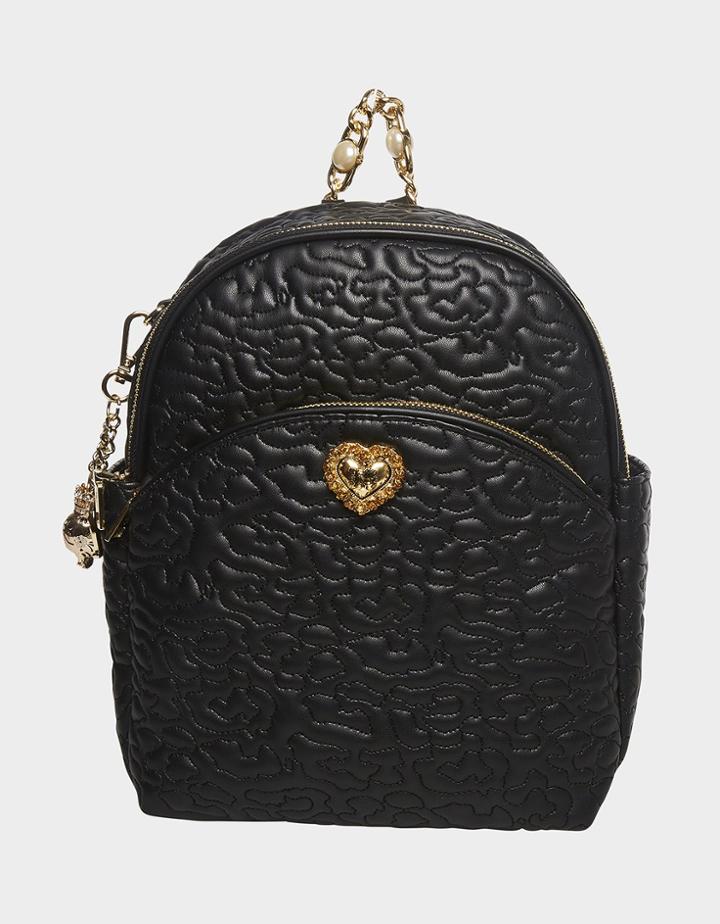 Betseyjohnson Ya Quilty Animal Backpack Black