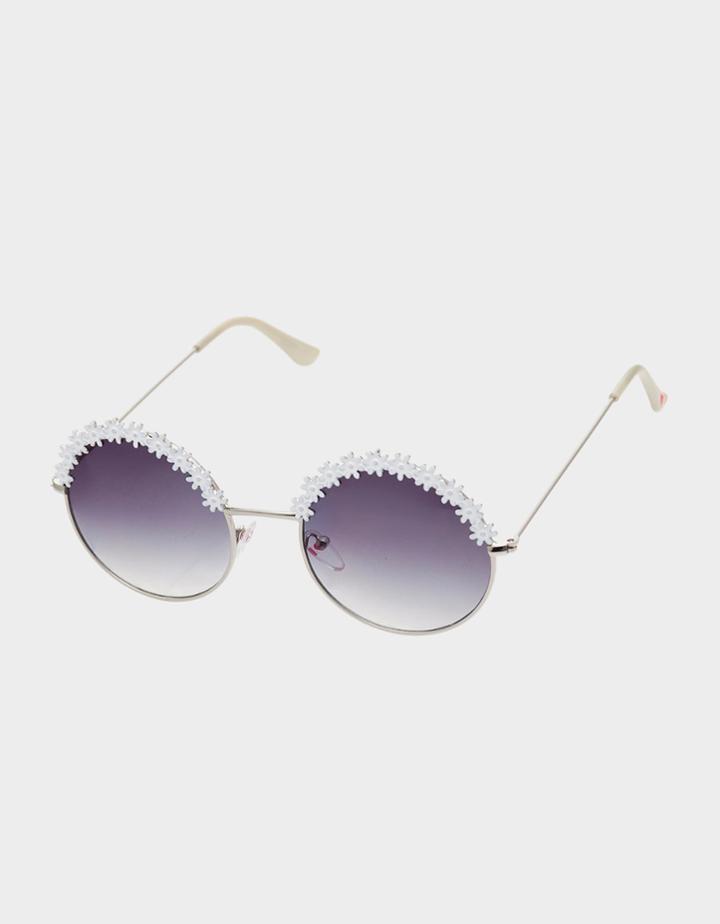 Betseyjohnson Flower Child Sunglasses White